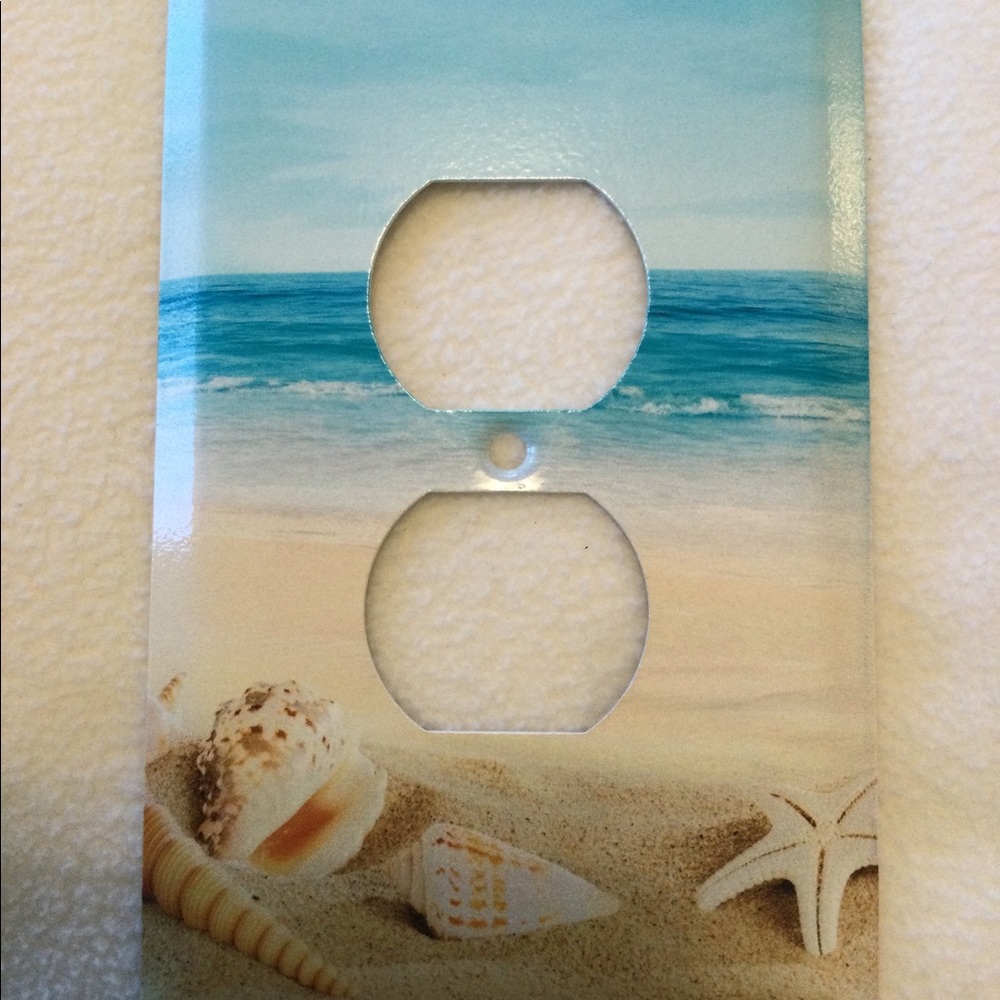 Art Plates Switch Plate Outlet Cover Beach Scene